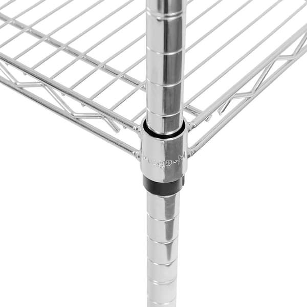 Mega-M kromattava gastronomiahylly 5-tasolla 180x90x45 cm