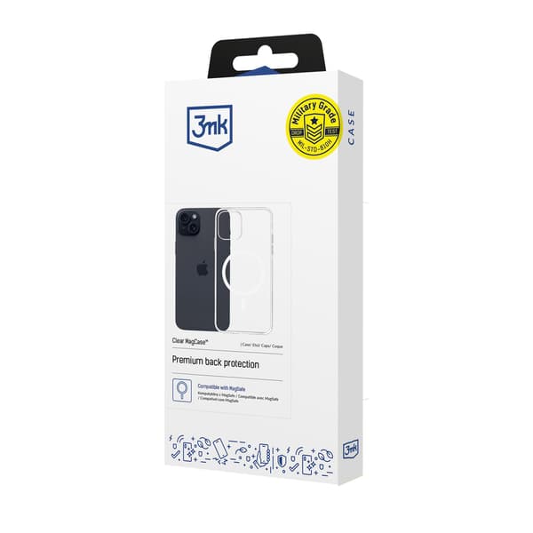 Apple iPhone 15 – 3mk Genomskinligt MagCase