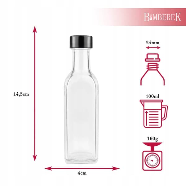 50x MARASCA-flaska 100 ml GPI-kork för MOONLIGHT-vinglasflaskor