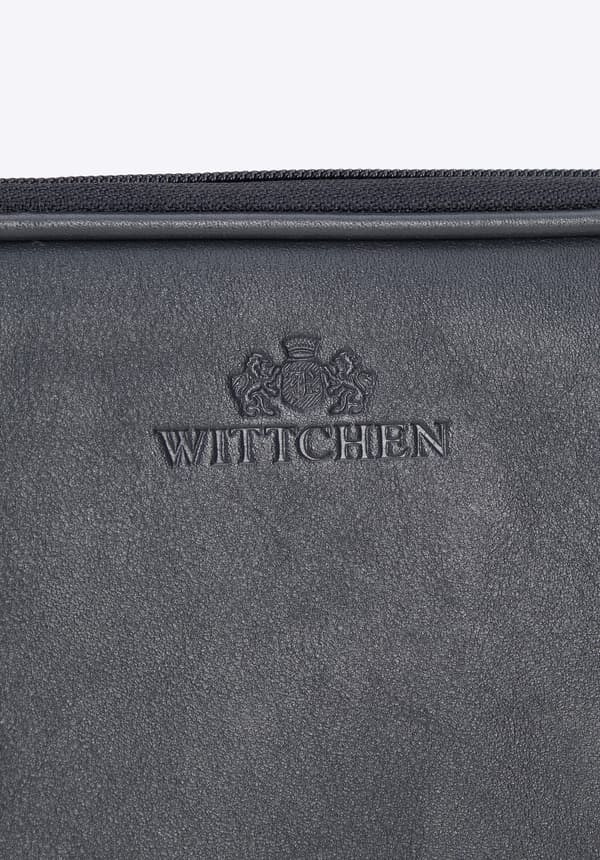Wittchen Herr 15.6 laptopfodral, Mörkgrå, Naturläder