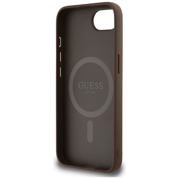 Guess 4G Circle Classic Logo MagSafe - iPhone 16e cover (brun)