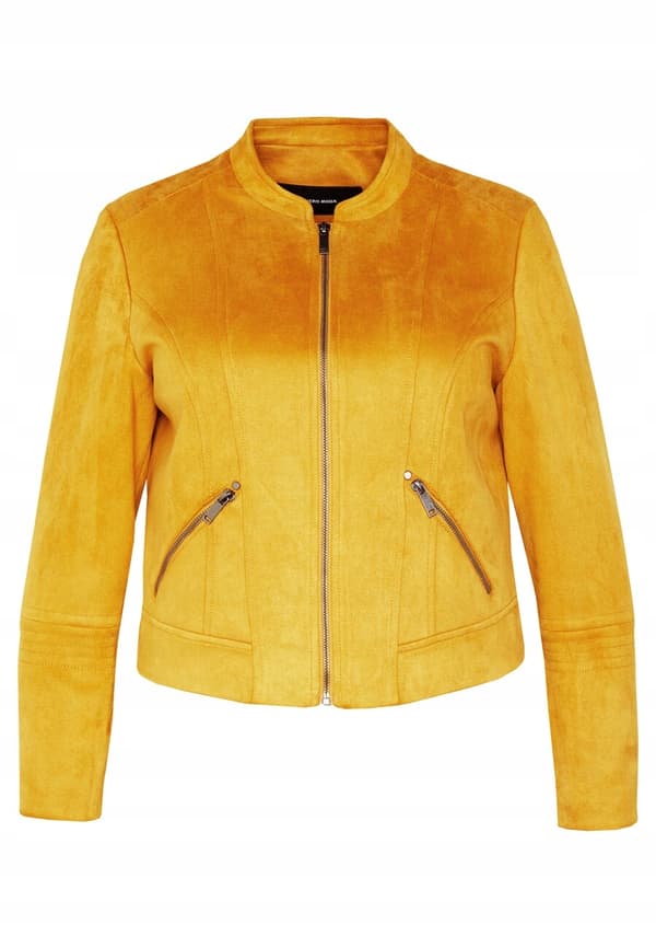 VERO MODA CURVE DAME GUL BIKERJAKKE 44 WŁC