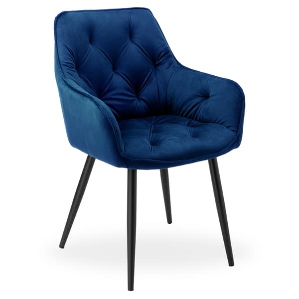 NEVADA VELVET tummansininen samettinen tuoli