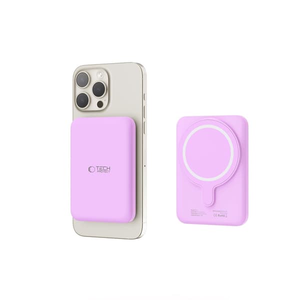 TECH-PRECT PB10 LIFEMAG MAGSAFE -VARAPANKKI 5000 mAh LILAN VÄRI