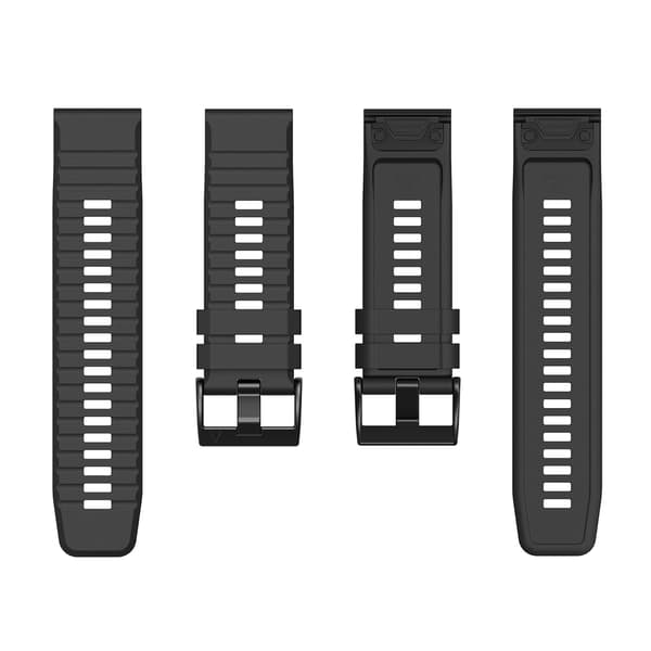 Silikone rem til Garmin Fenix ​​3/5X/6X/7X Pro - sort