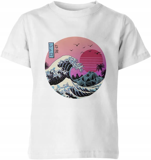 T-SHIRT MED JAPANSKT TRYCK FÖR POJKAR