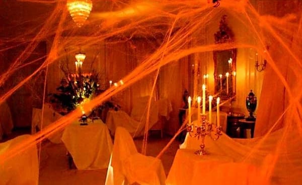 Halloween spindelnät apelsin 60g 1 förpackning
