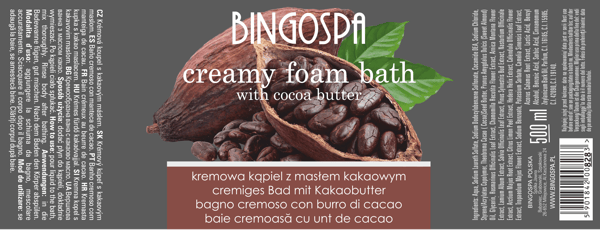 Cremet bad med kakaosmør 500 ml