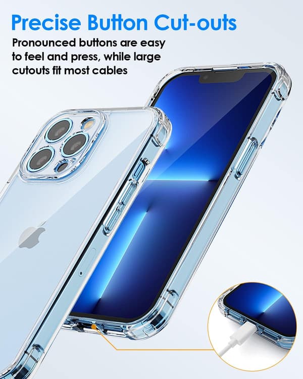 APPLE IPHONE 13 PRO SILIKONE ETUI FORSTÆRKET MED KAMERABESKYTTELSE A2483