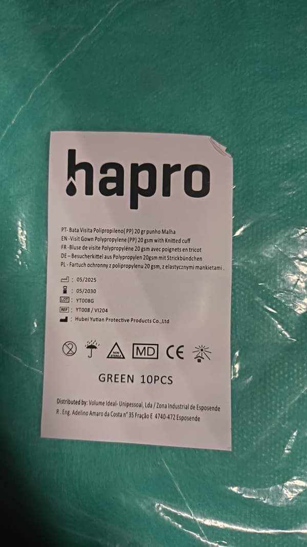 Engångs medicinskt flizelin-förkläde TNT 18 gram - 10 st