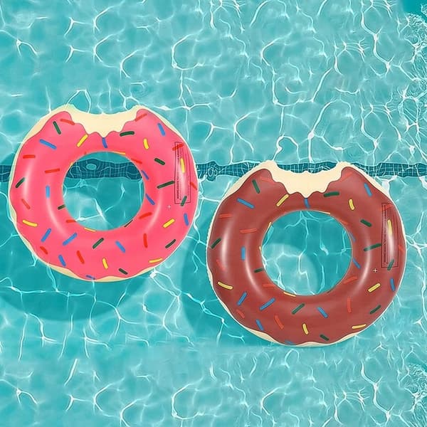 Oppustelig badering donutmadras XXL