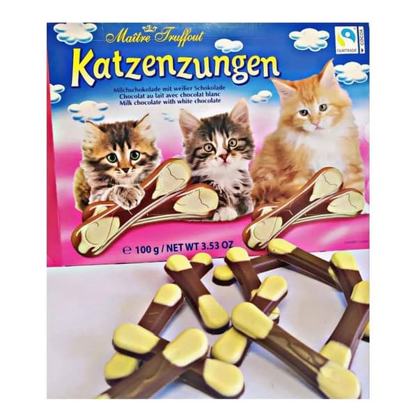 MaitreTruffout Kattetunger Mælkehvide 100 g