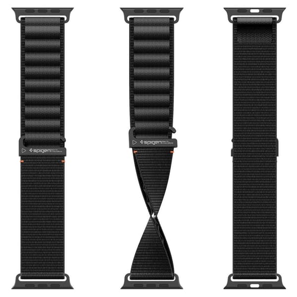 Rem Spigen WBF1 Rem til Apple Watch 44 / 45 / 46 / 49 mm - Sort