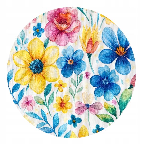 Pigernes BOMULDSPYJAMAS 122 med knap, HOSPITALSPYJAMAS, LYSERØDE BLOMSTER