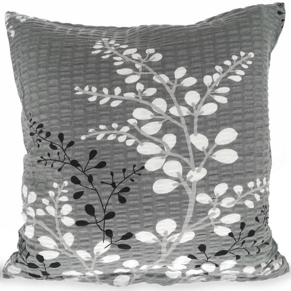 40x40 cm tyynynpäällinen harmaa tausta oksa-kuvio