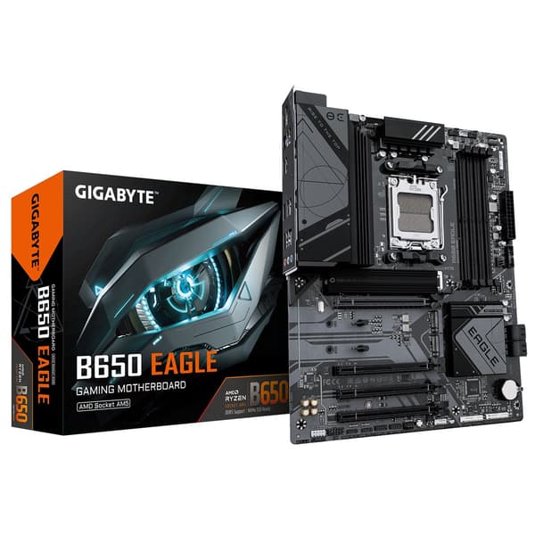 Gigabyte B650 EAGLE bundkort, AM5, DDR5, PCIe 5.0