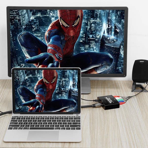Konverter fra HDMI til Komponent YPbPr / LP Lyd / 5x RCA