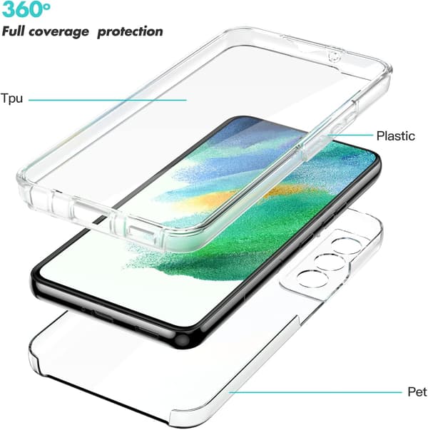 COMPONENT TIL SAMSUNG GALAXY S22+ 5G TRANSPARENT FORSTÆRKET