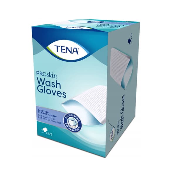 Tena Wash Glove engangsvaskeklude til vask af patienter, 175 stk.