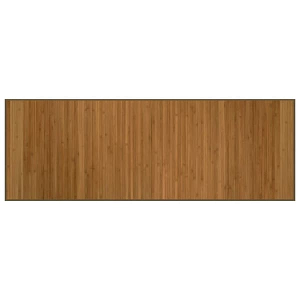 vidaXL Suorakulmainen matto, ruskea, 70x200 cm, bambu