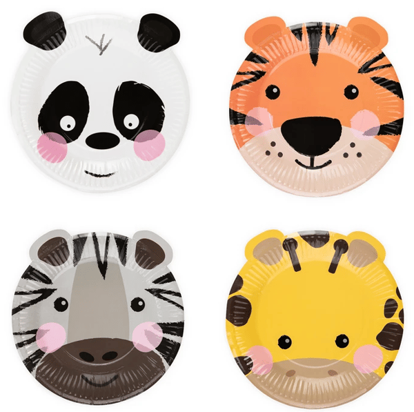 Safari ELÄIMET -lautaset 18 cm 4 kpl.