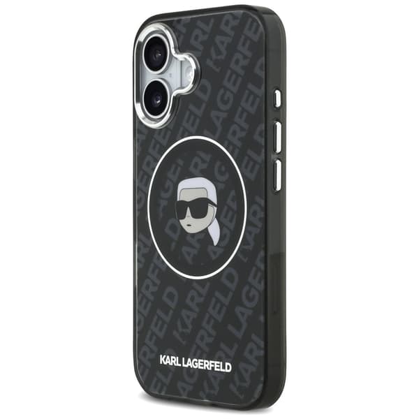 Karl Lagerfeld IML Karl Head Logo MagSafe-etui til iPhone 17 - Sort