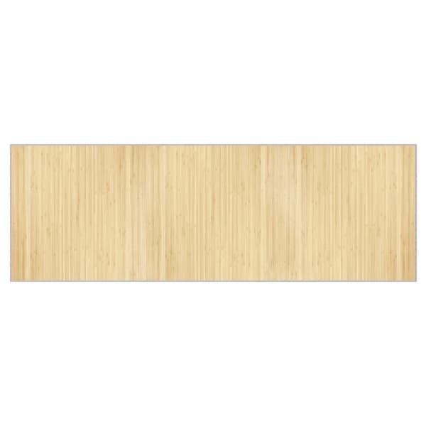 vidaXL Rektangulär matta, ljus naturfärgad, 100x300 cm, bambu
