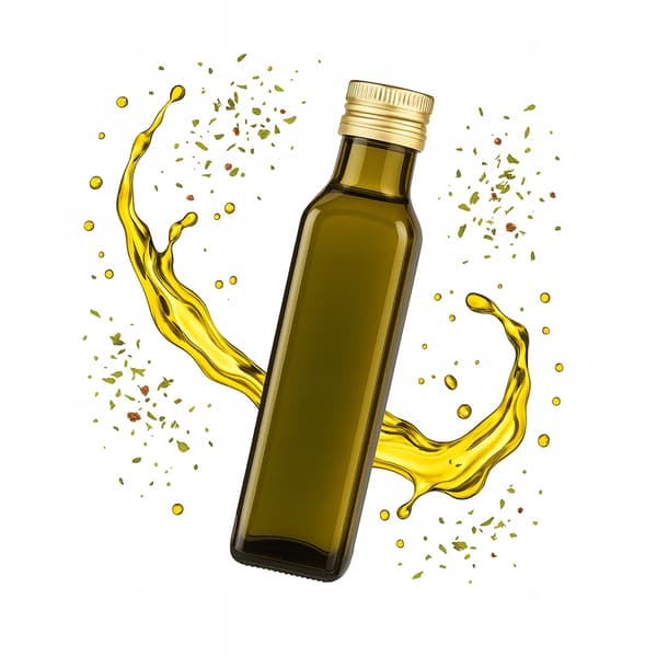 10x flaskor Marasca olivolja 250ml för olivolja, vinäger, såsglasflaskor