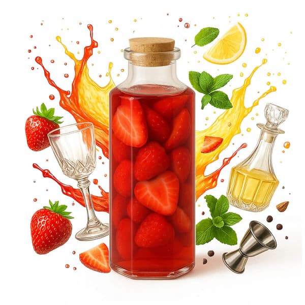 5x MILANO glasflaskor 350ml karaff för juice alkohol olja vatten kork