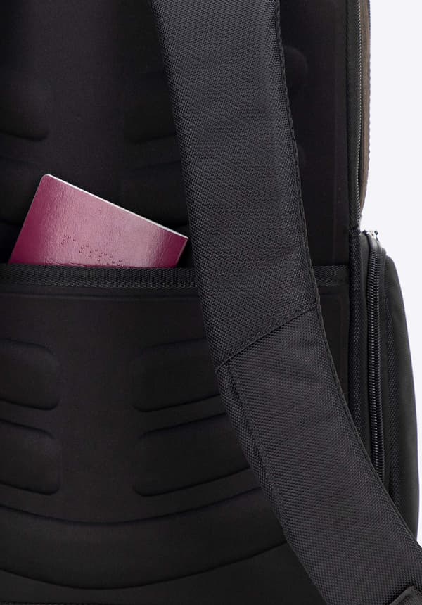Wittchen herr multifunktionell ryggseck för flygplansboarding, svart polyester