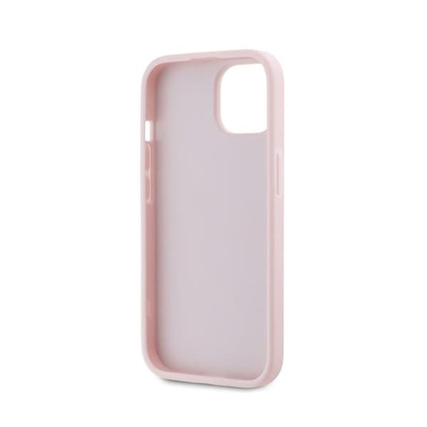 Karl Lagerfeld Diagonal Quilted Script - iPhone 15 / 14 / 13-skal (rosa)