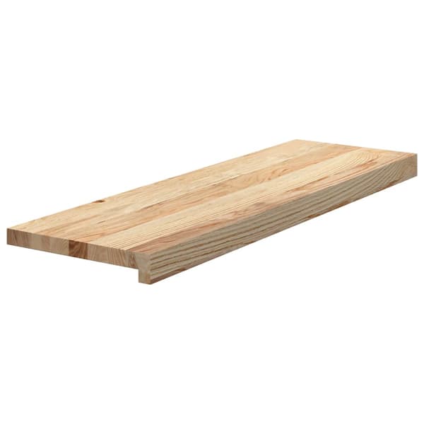 vidaXL trappetrin, 4 stk., ubehandlet 80x30x2 cm massivt egetræ