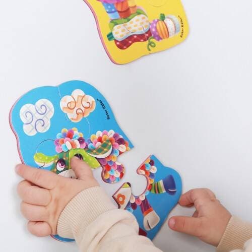 Magnetiskt skumpussel med får och gris för den yngsta
