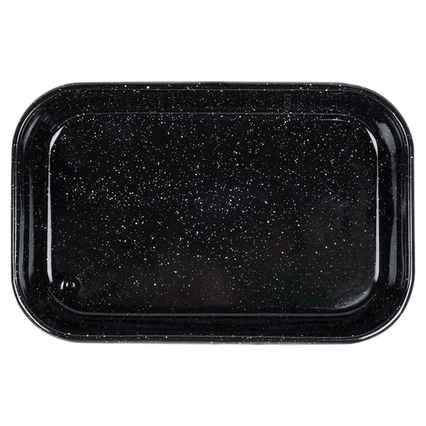 Emaljerad rektangulär brytfanna 3,4 l, 34x22x6,5 cm