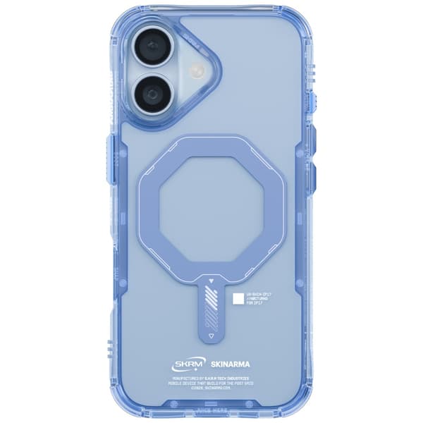 Skinarma Saido-etui til iPhone 17 med magnetisk opladning, blå