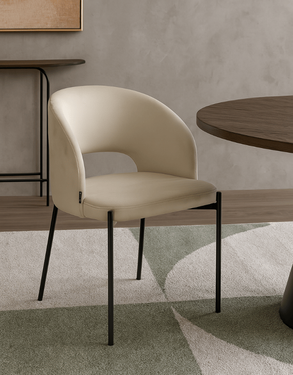 Polstret stol Siena beige velour