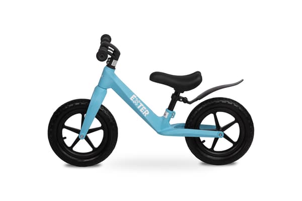 Ekstern blå løbecykel