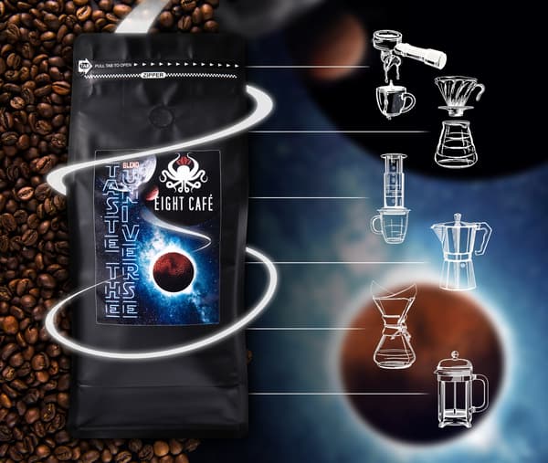 Friskristede kaffebønner TasteTheUniverse 1 kg