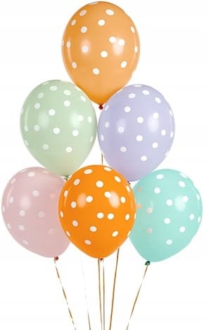 Prickiga ballonger blandade färger 5 st