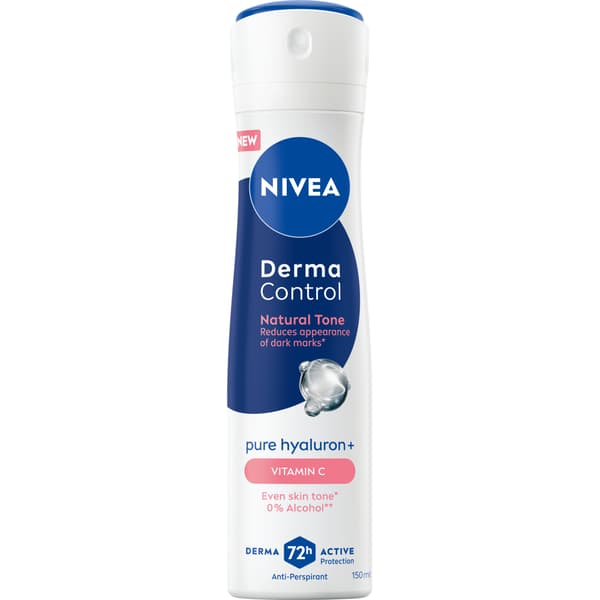 NIVEA Derma Control Natural Tone Antiperspirantti Spray 150ml