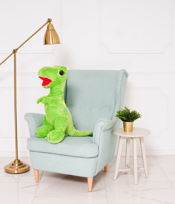 Dinosaurie Edi 90cm - grön
