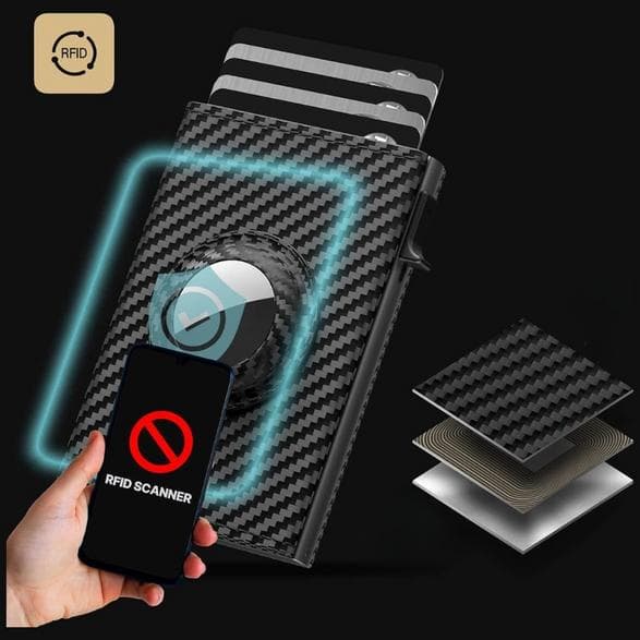 Portfölj MAJESTIC RFID Svart