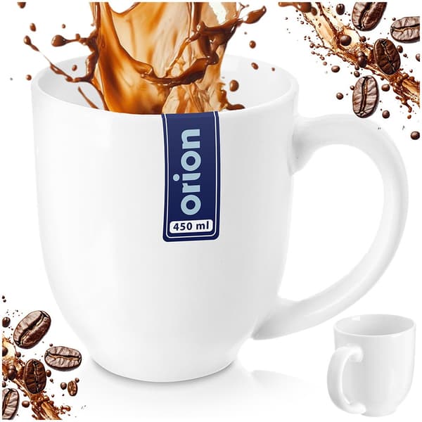 Mona porcelænskrus hvid 450 ml
