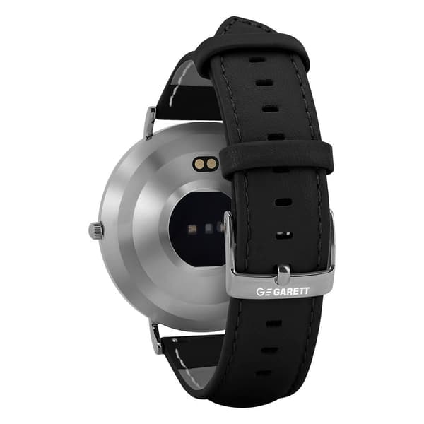 Smartwatch GARETT Verona sølvsort læder