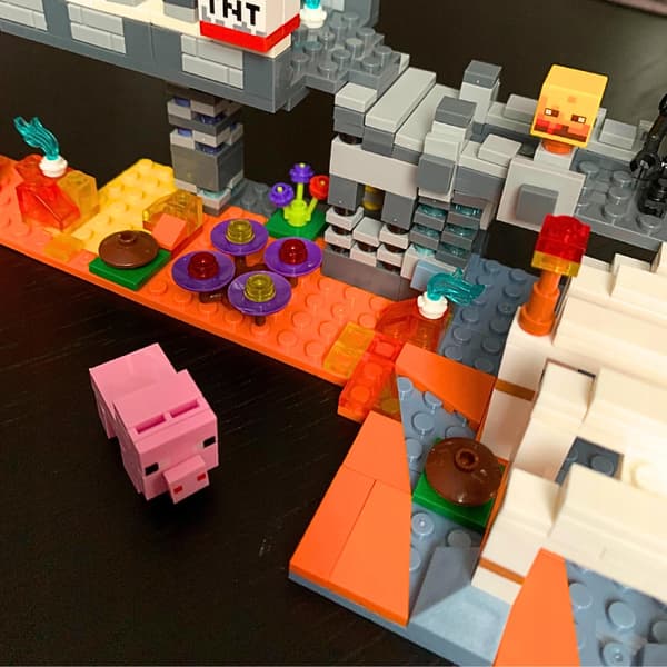 Block Minecraft Fästning Slott Hus Strids Gaming Byggsats