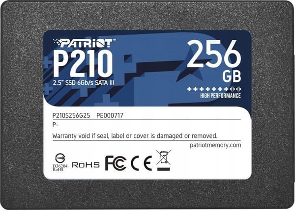 Patriot P210 256 GB SATA3 2.5 SSD