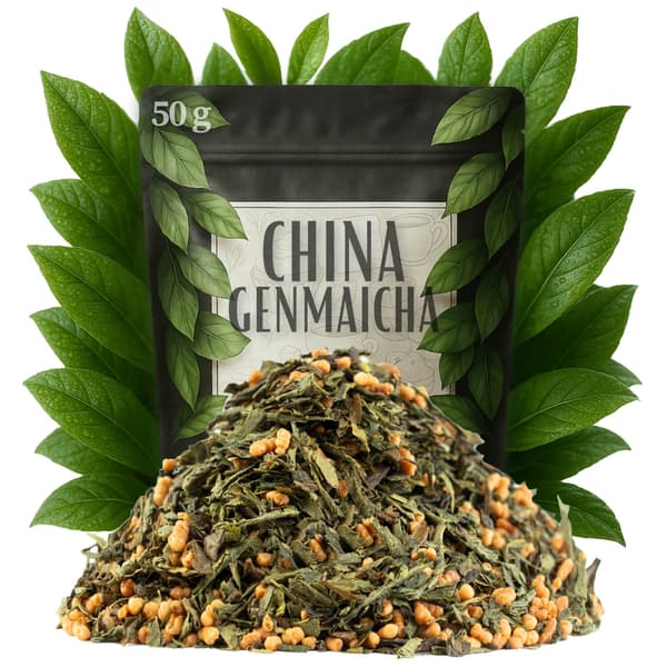 Grönt te Genmaicha japansk stil 50 g med rostade ris