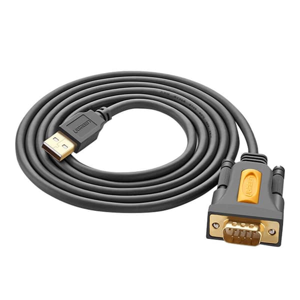 Ugreen CR104 USB - DB9 RS-232 -kaapeli, 2m (musta)