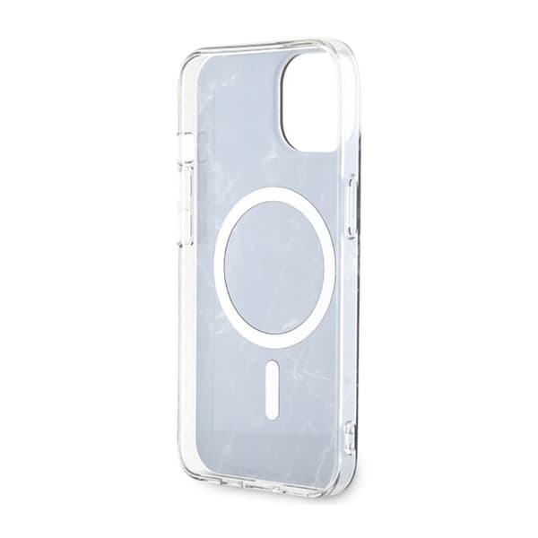 Guess Marble MagSafe - iPhone 14-skal (svart)