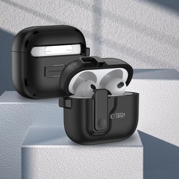 TECH-PROTECT SLIM HOOK APPLE AIRPODS 4 SVART